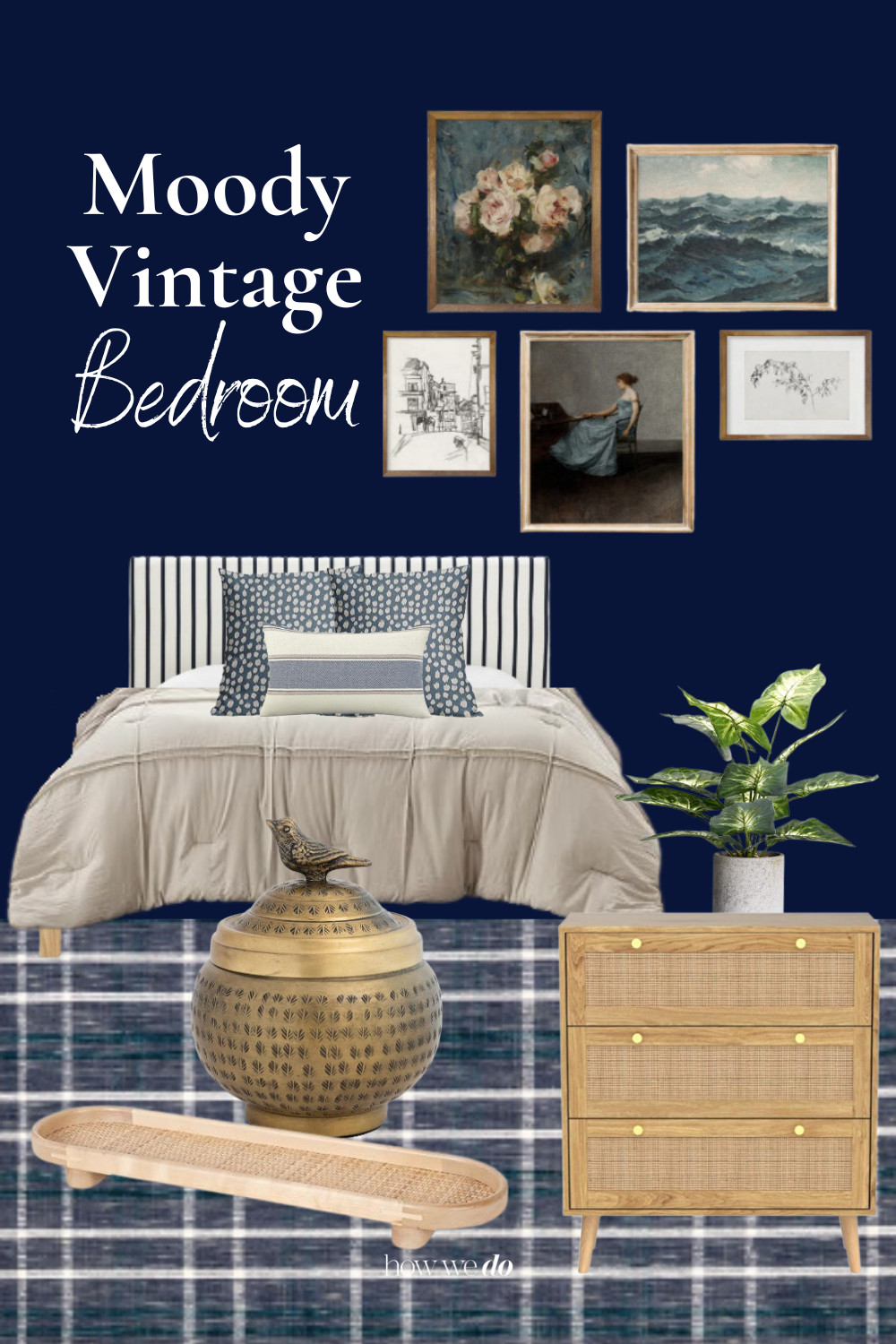 Moody Bedroom Design, Vintage Bedroom Design, Bedroom Mood Board 

 #LTKHome #LTKStyleTip