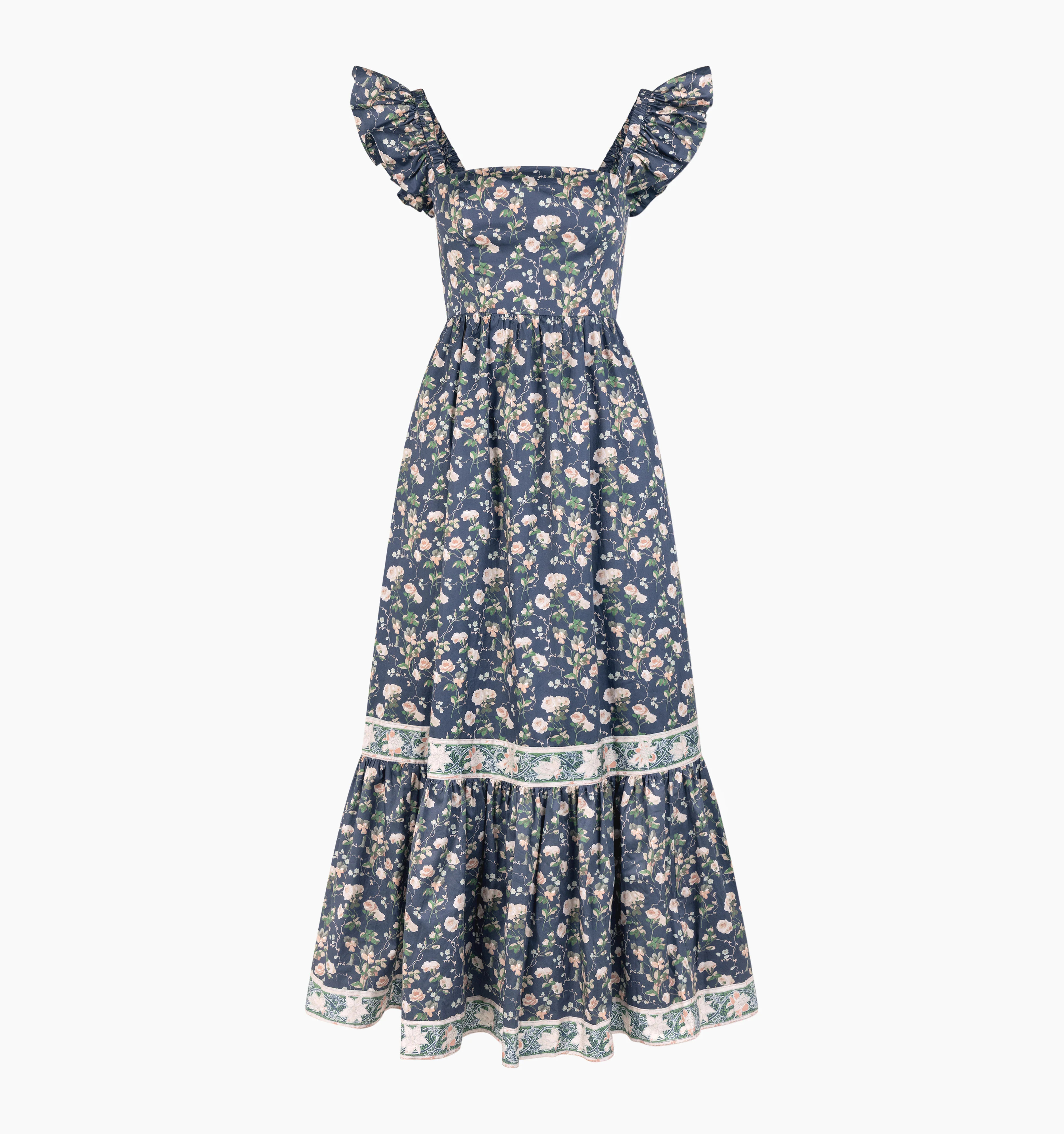 The Pippa Dress | Navy Bluebonnet / S | 100% Cotton | Hill House Home | Hill House Home US