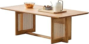 Wood Coffee Table,Modern Coffee Tables for Living Room, Rectangular Living Room Tables-Tea Table ... | Amazon (US)