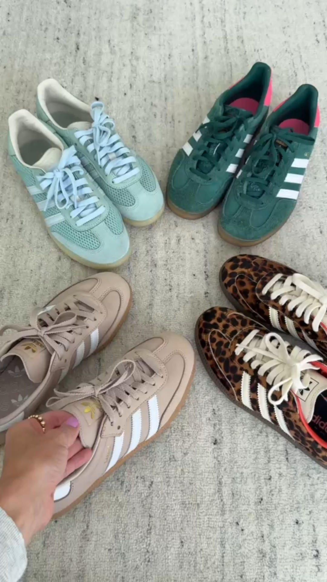 sambas are one my favorite shoes! you can style them so many ways! 

sizing details: for gazelles, size down half a size. for Sambas- they run true to size.

#LTKShoeCrush #LTKHoliday #LTKGiftGuide