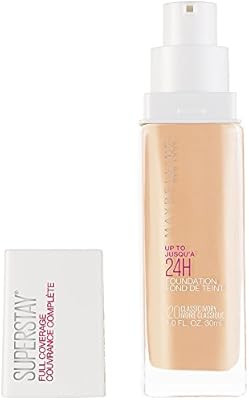 Maybelline Super Stay Full Coverage Liquid Foundation Makeup, Classic Ivory, 1 Fl Oz | Amazon (US)