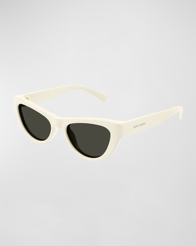 Sleek Logo Plastic Cat-Eye Sunglasses | Neiman Marcus