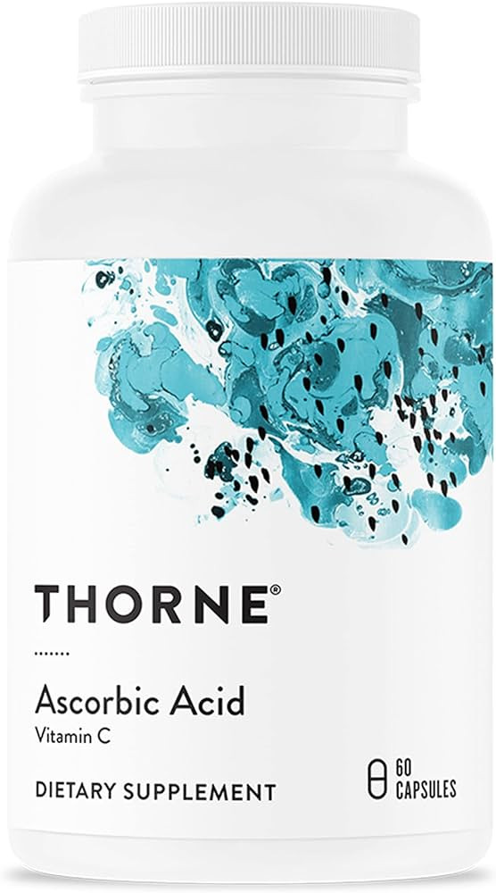 Thorne Ascorbic Acid - 1000 mg Vitamin C Supplement - Supports Healthy Immune Response, Collagen ... | Amazon (US)