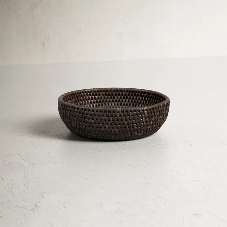 Camden Handmade Wicker Decorative Bowl 1 | Birch Lane