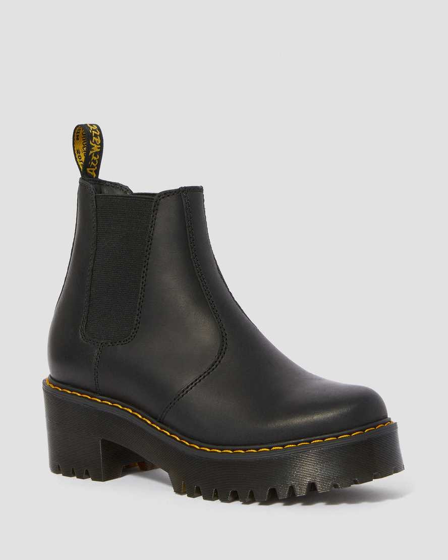 Rometty Wyoming Leather Platform Chelsea Boots | Dr Martens (UK)