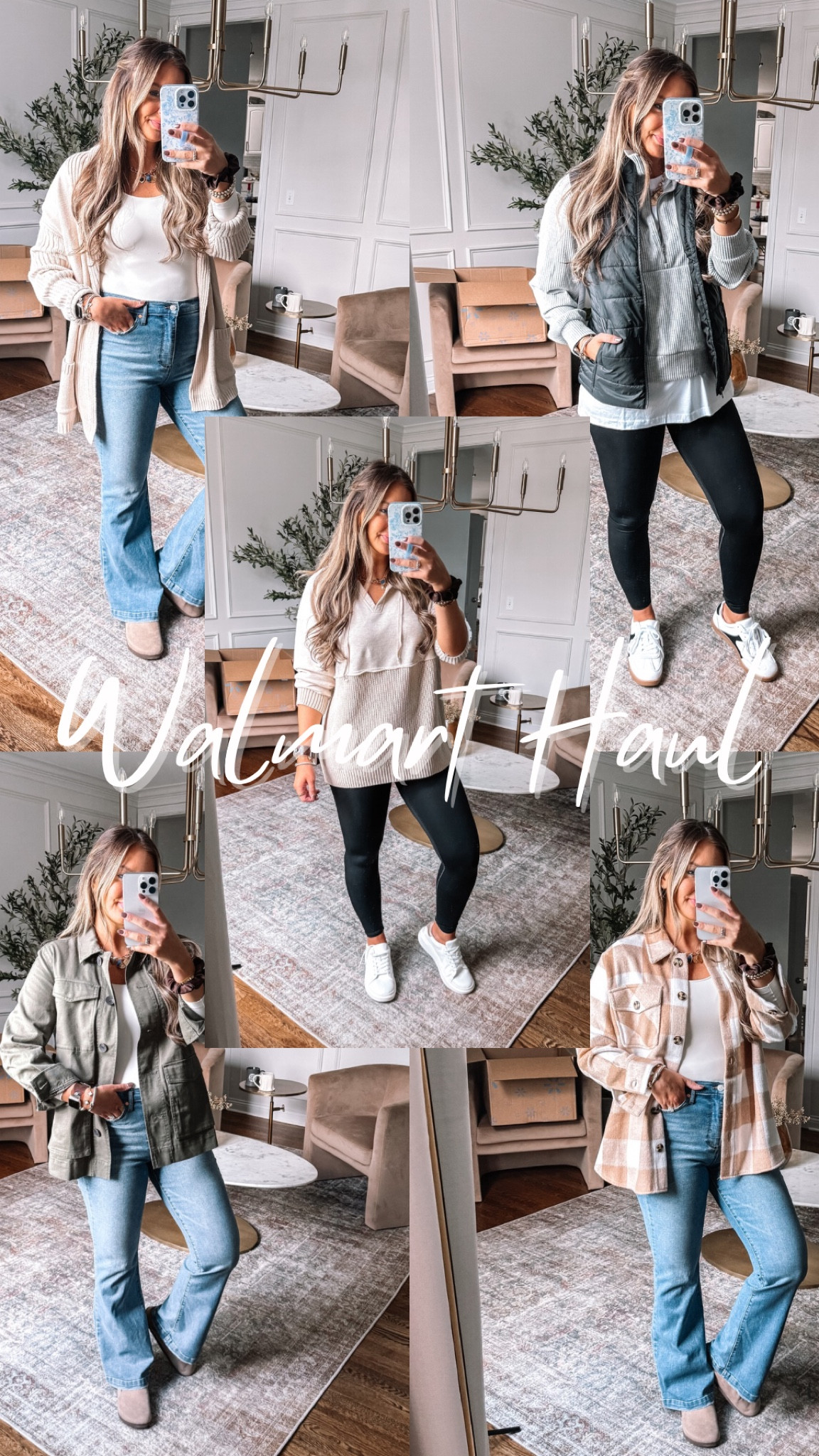 Walmart fall fashion haul! I am loving all of my recent Walmart finds lots of leggings friends sweaters, sweatshirts and tops. Plus the perfect flare jeans and jackets. @walmartfashion #walmartpartner #walmartfashion

I am 2 sizes up from my prepregnancy size in the jeans at 5 weeks postpartum. I would say they fit true to size. I sized up to a medium in all jackets and tops. 

#LTKSeasonal #LTKStyleTip #LTKFindsUnder50