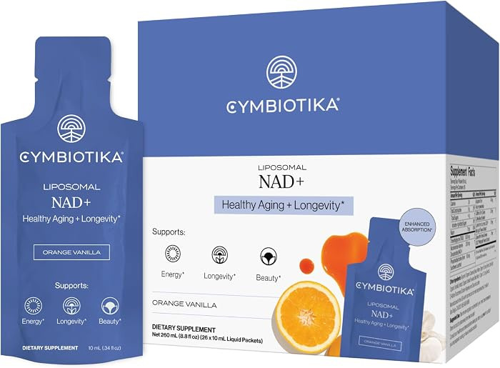 CYMBIOTIKA Liposomal NAD+ Supplement for Energy & Healthy Aging | Amazon (US)