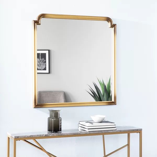 Hanriette Square Wood Wall Mirror | Wayfair North America
