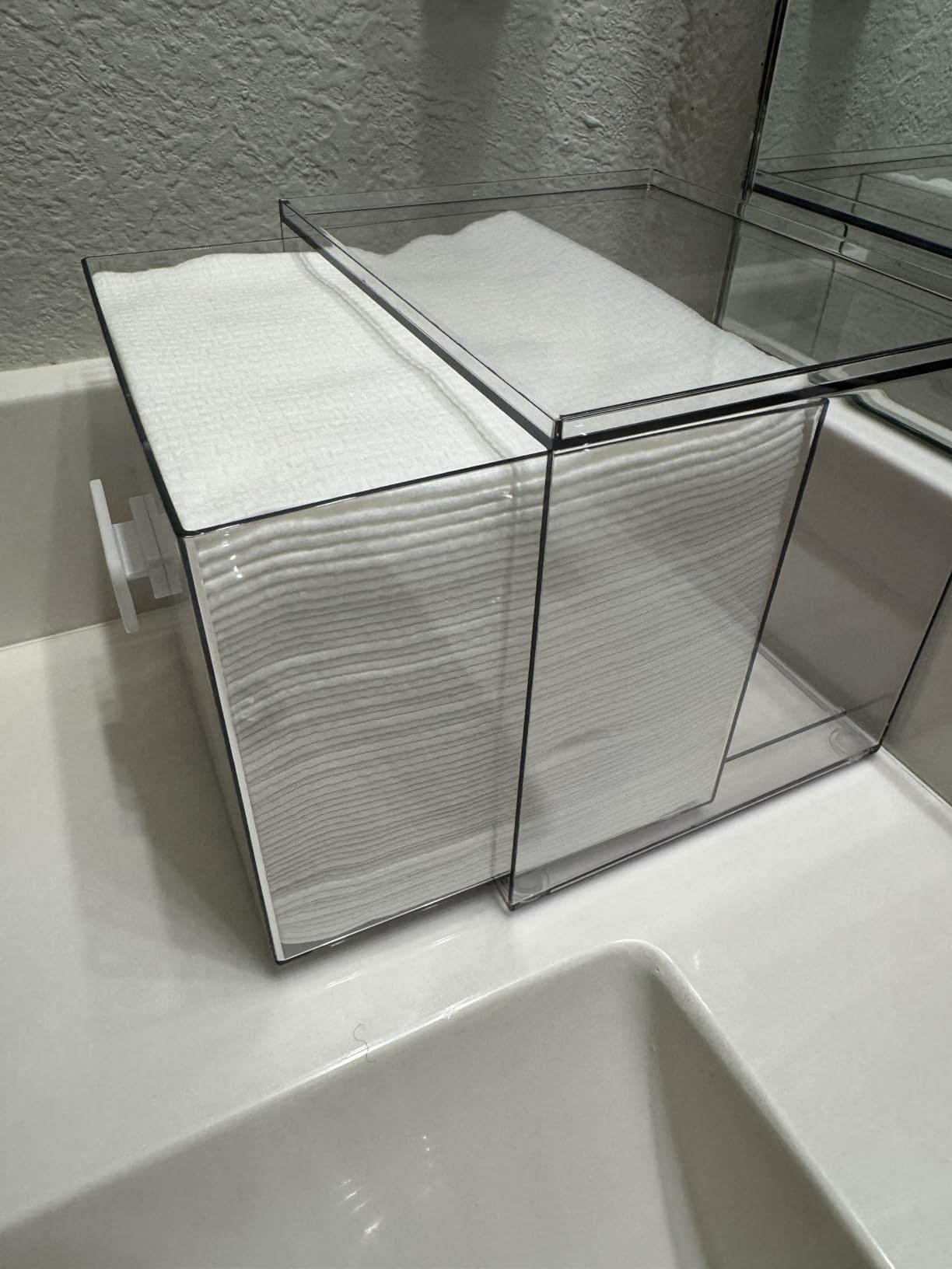 Vtopmart Disposable Facial Towels Holder,Clear Storage Drawer Compatible with Clean Skin Club Tow... | Amazon (US)