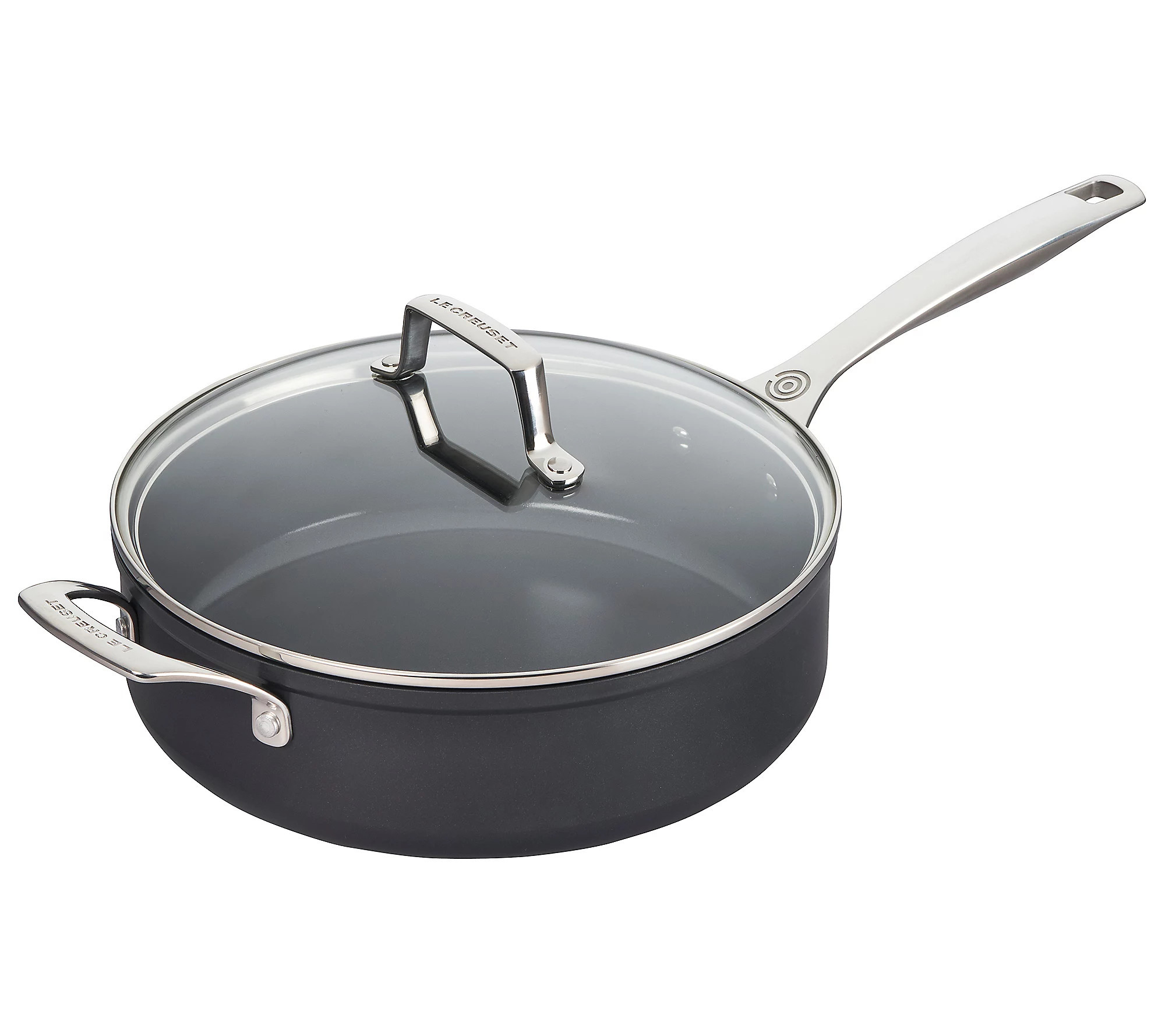 Le Creuset Essential Ceramic 4.25 qt. Saute Pan w/ Glass Lid | QVC
