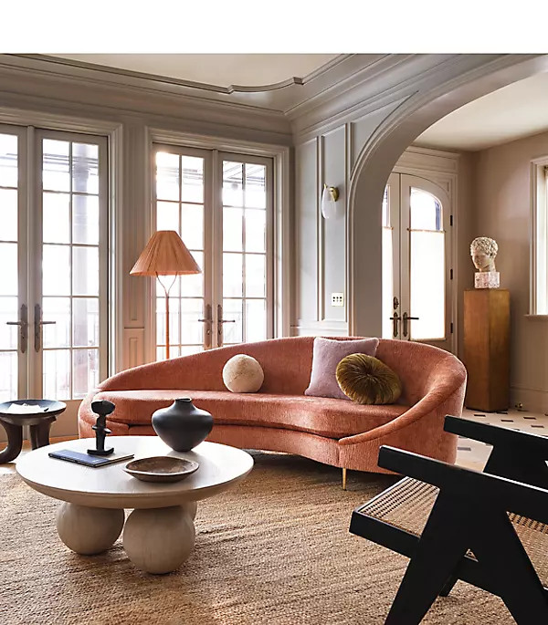 Asymmetrical Serpentine Sofa | Anthropologie (US)