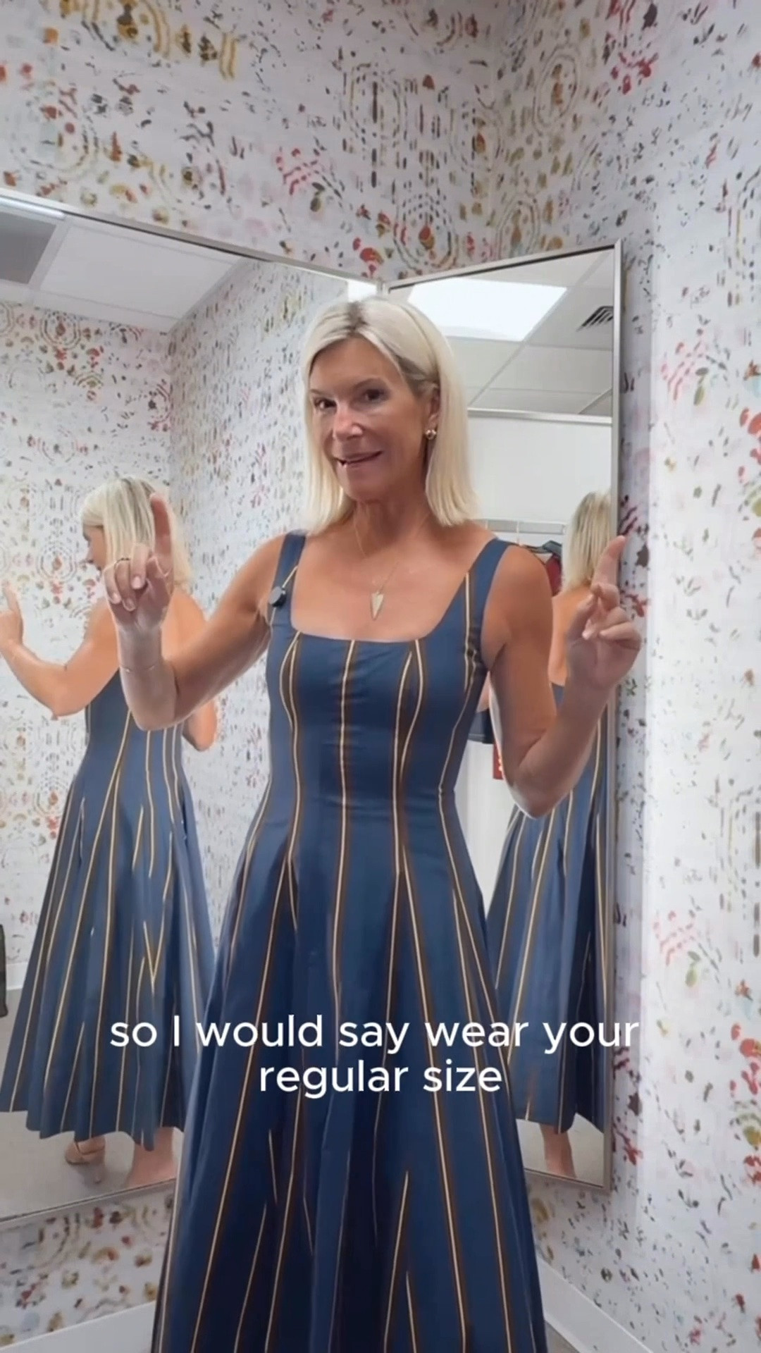 This dress is one of the STAUD’s signature silhouettes, and it’s easy to see why it’s a bestseller! They bring it back every season in a new fabric and color, and this navy version with maroon and gold stripes is absolutely stunning for fall. 

I’m wearing a size 0, but I’d size up to a 2 for a little more room through the bust. 

Under $215 during the Nordstrom Anniversary Sale, an easy yes!

👩‍💻 LTK PRO TIPS
❤️ Heart = Support my posts ;-)
🔖 Save = Get sale & restock alerts for the things you love!
📋 Lists = Keep favorites organized (List ideas: Fall Dresses, Wedding Guest, Holiday Outfits!)
📲 Share = Send lists and products to a friend (or your daughters like me).
💬 Comment = Ask me anything, and I’ll answer. ;-)

#LTKootd #LTKOver40 #LTKSaleAlert