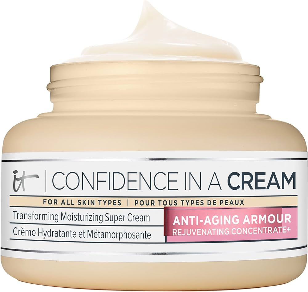 IT Cosmetics Confidence in a Cream Anti Aging Face Moisturizer \u2013 Visibly Reduces Fine Lines,... | Amazon (US)