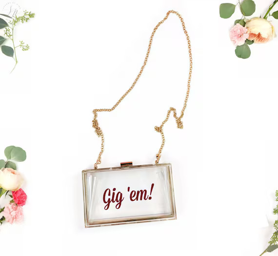 Clear College Gameday Stadium Purse Bag  Texas Tech UT TCU - Etsy | Etsy (US)