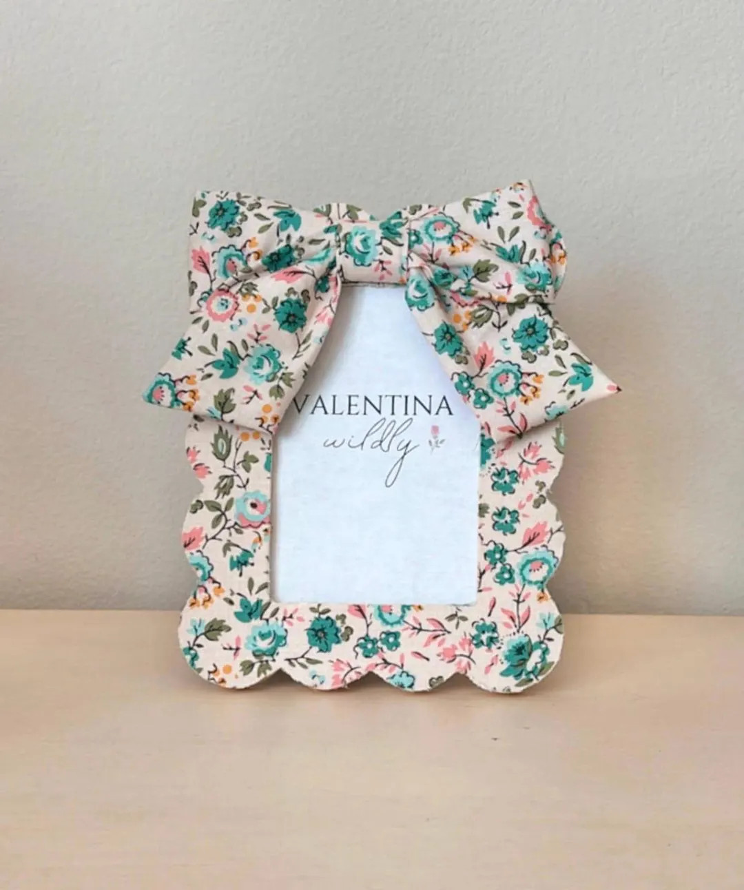 Boho Floral Fabric Picture Frame: Cottagecore Nursery Decor | Etsy (US)