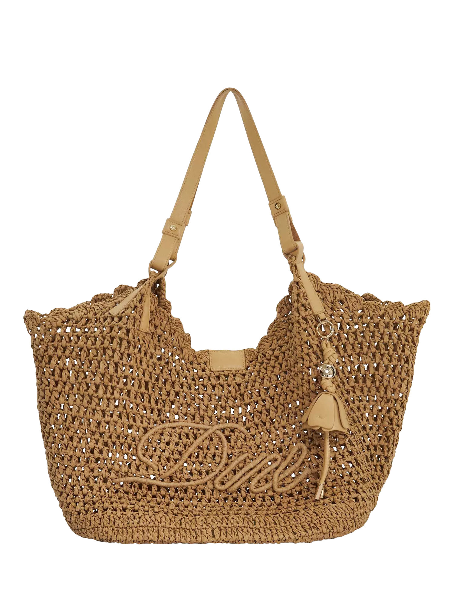 Dune London Dewdrop Raffia Shoulder Bag | John Lewis (UK)