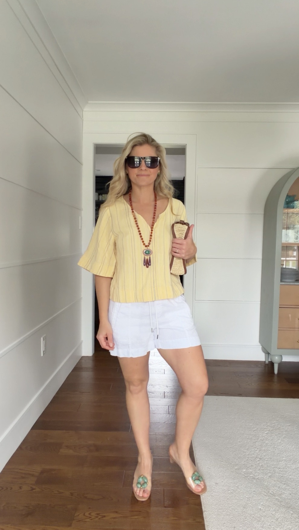 Outfit formula: linen top + linen shorts + statement accessories

Light, breathable, and effortlessly pulled together. The matching texture keeps it cohesive, while bold accessories elevate the entire look. ☀️

#LTKTravel #LTKSeasonal #LTKootd