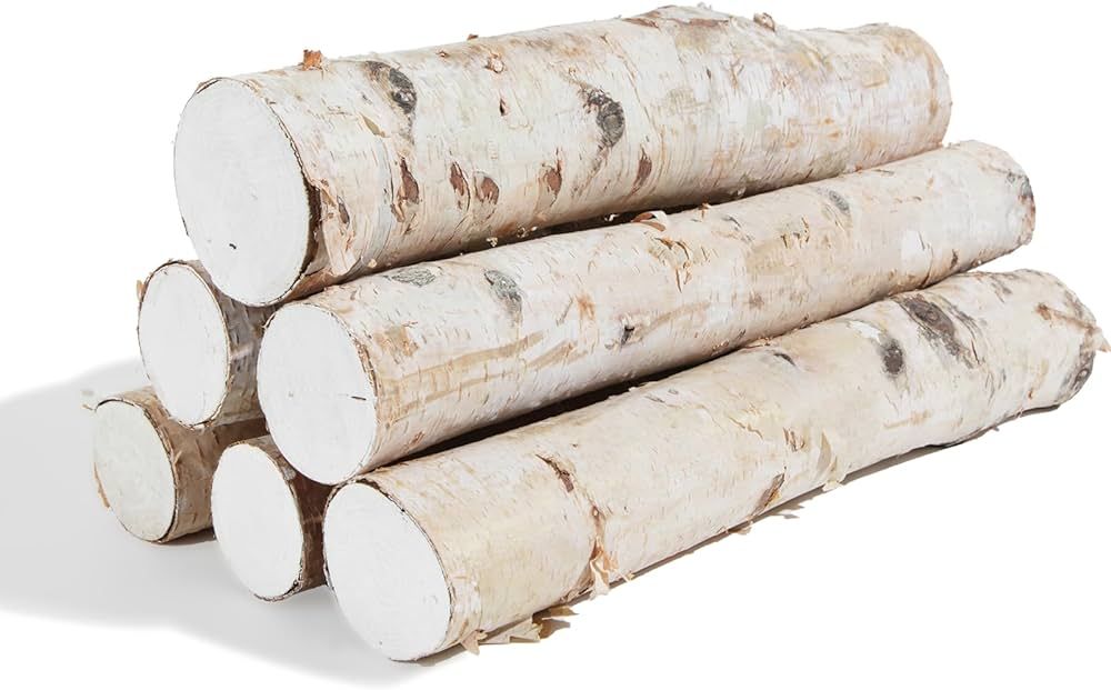 6 Pack Birch Logs Decorative Birch Branches Natural Birch Log for Decoration,Crafts,DIY, Fireplac... | Amazon (US)
