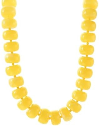 Miniature Glass Bead & Oversized Multi-Color Resin Bead Statement Necklace - 17"+3" Extender Chai... | Amazon (US)