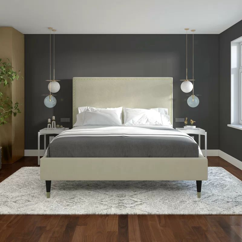 Audrey Upholstered Low Profile Platform Bed | Wayfair North America