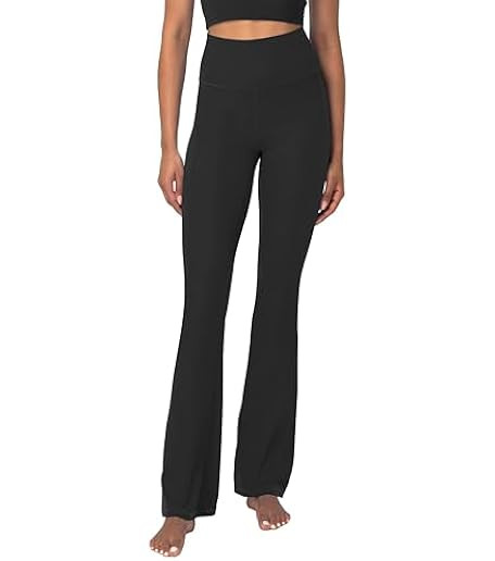 TOPYOGAS Women's Casual Bootleg Yoga Pants V Crossover High Waisted Flare Workout Pants Leggings | Amazon (US)