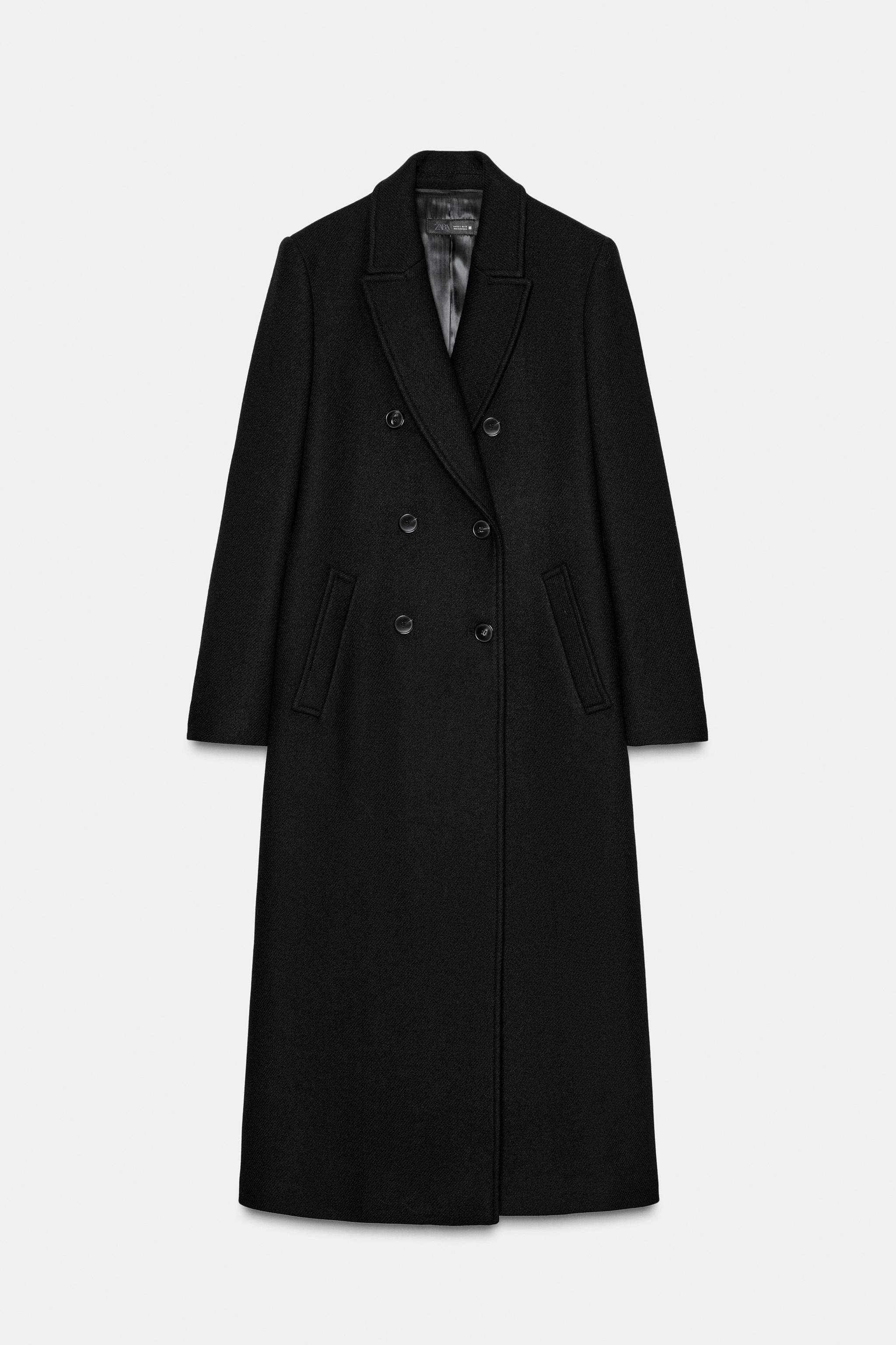 LONG DOUBLE-BREASTED COAT | Zara UK