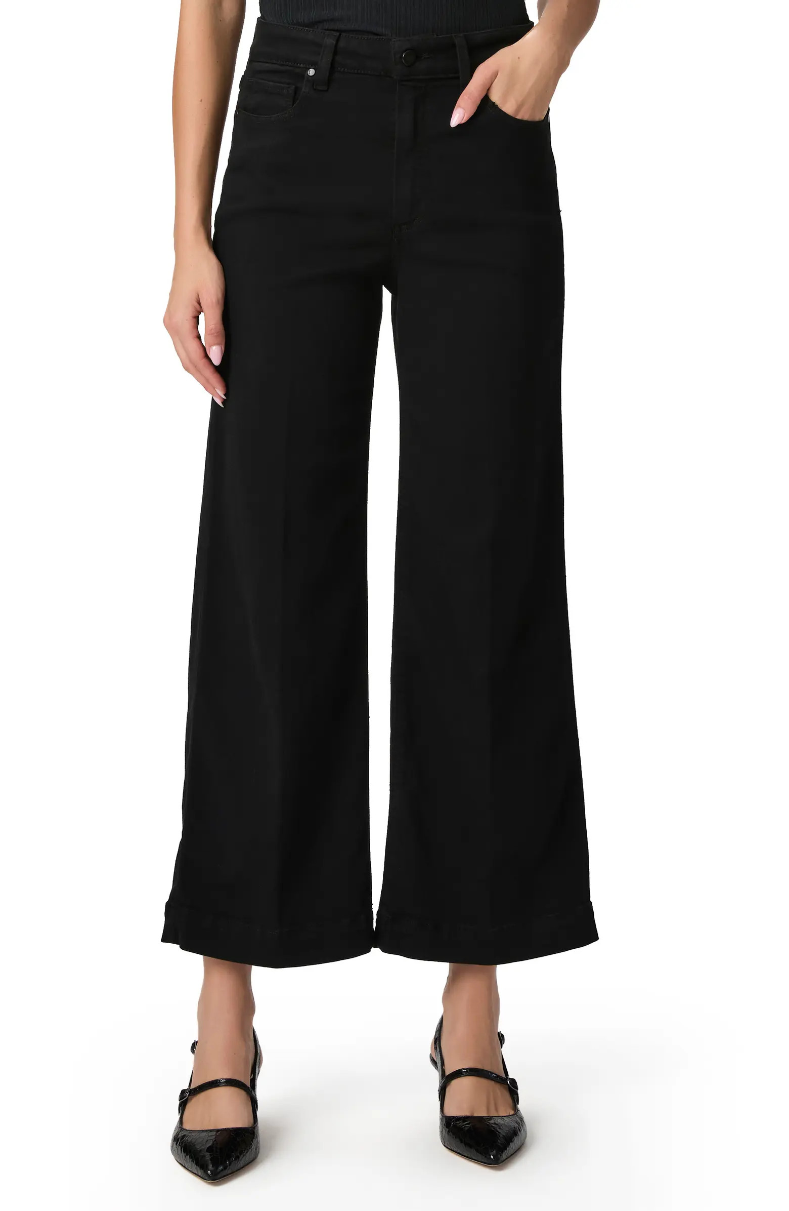 PAIGE Anessa High Waist Ankle Wide Leg Jeans | Nordstrom | Nordstrom