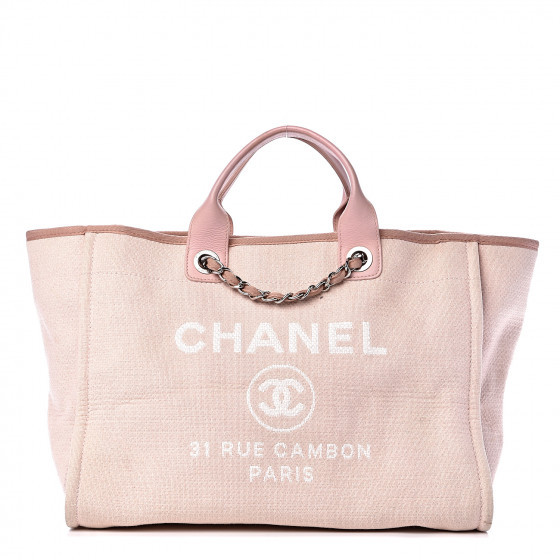 Canvas Medium Deauville Tote Pink | Fashionphile