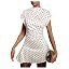 Floerns Women's Polka Dots Mini Dress Dolman Sleeve Ruched Date Night A Line Dresses | Amazon (US)