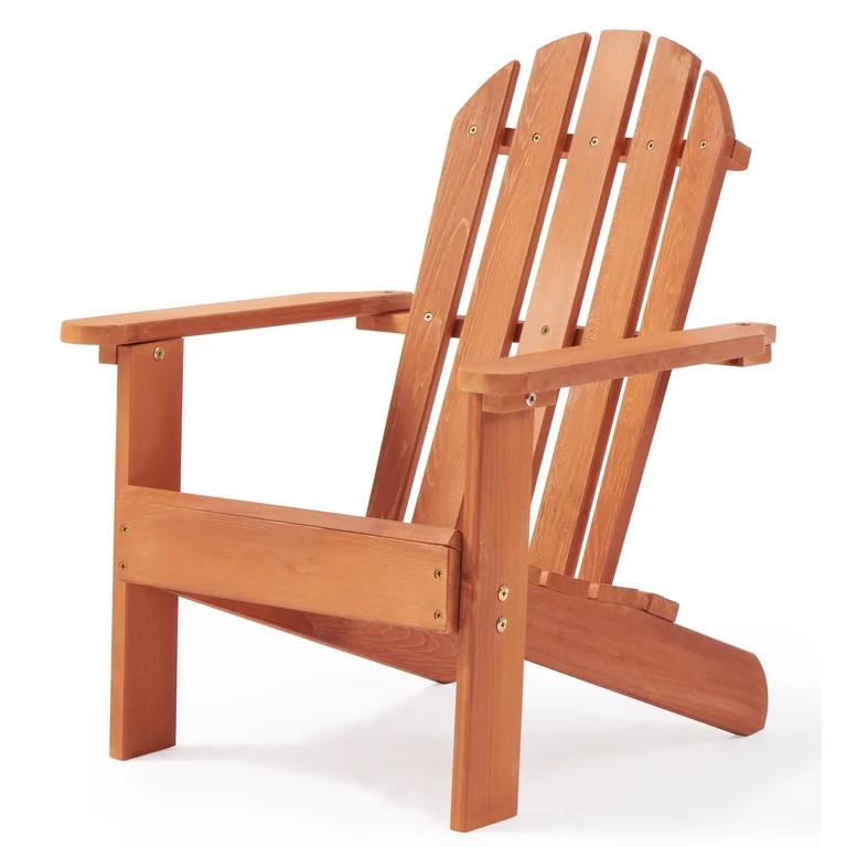 D-road Kid's Wooden Patio Adirondack Chair for Indoor and Outdoor, Natural Cedar, Brown | Walmart (US)