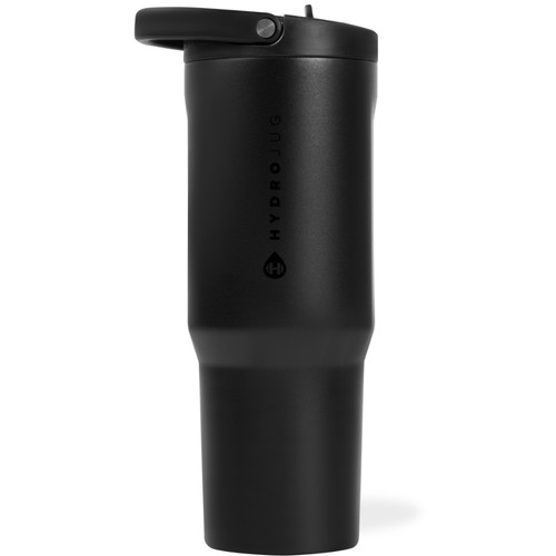 HydroJug Sport Insulated Stainless Steel Water Bottle with Flip Straw and Swivel Handle for Gym & Outdoors in Black at Nordstrom, Size Large | Nordstrom