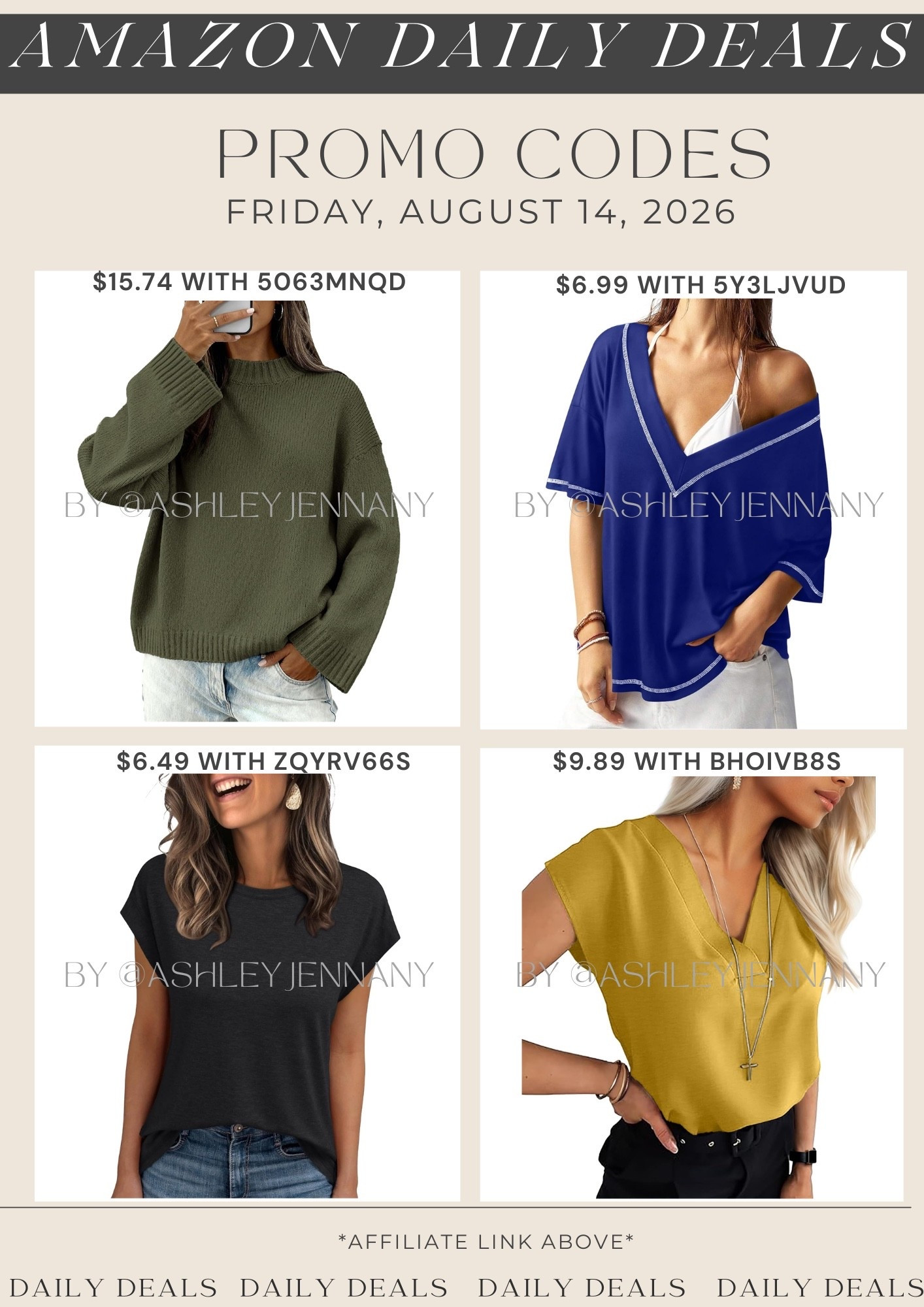Amazon deals

#LTKSaleAlert #LTKMidsize #LTKSeasonal