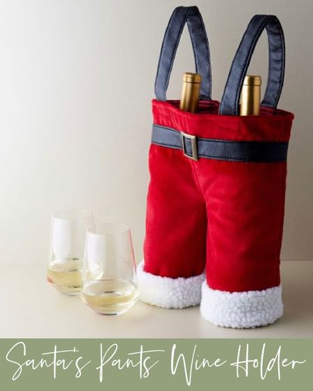 The perfect hostess gift, the Santa Pant wine bottle holder.  Show up to the holiday party with this for your host!  Currently on sale for a limited time.

#hostessgift #holidaydecor #holiday #funnygifts #wineholder

#LTKSeasonal #LTKGiftGuide #LTKHoliday