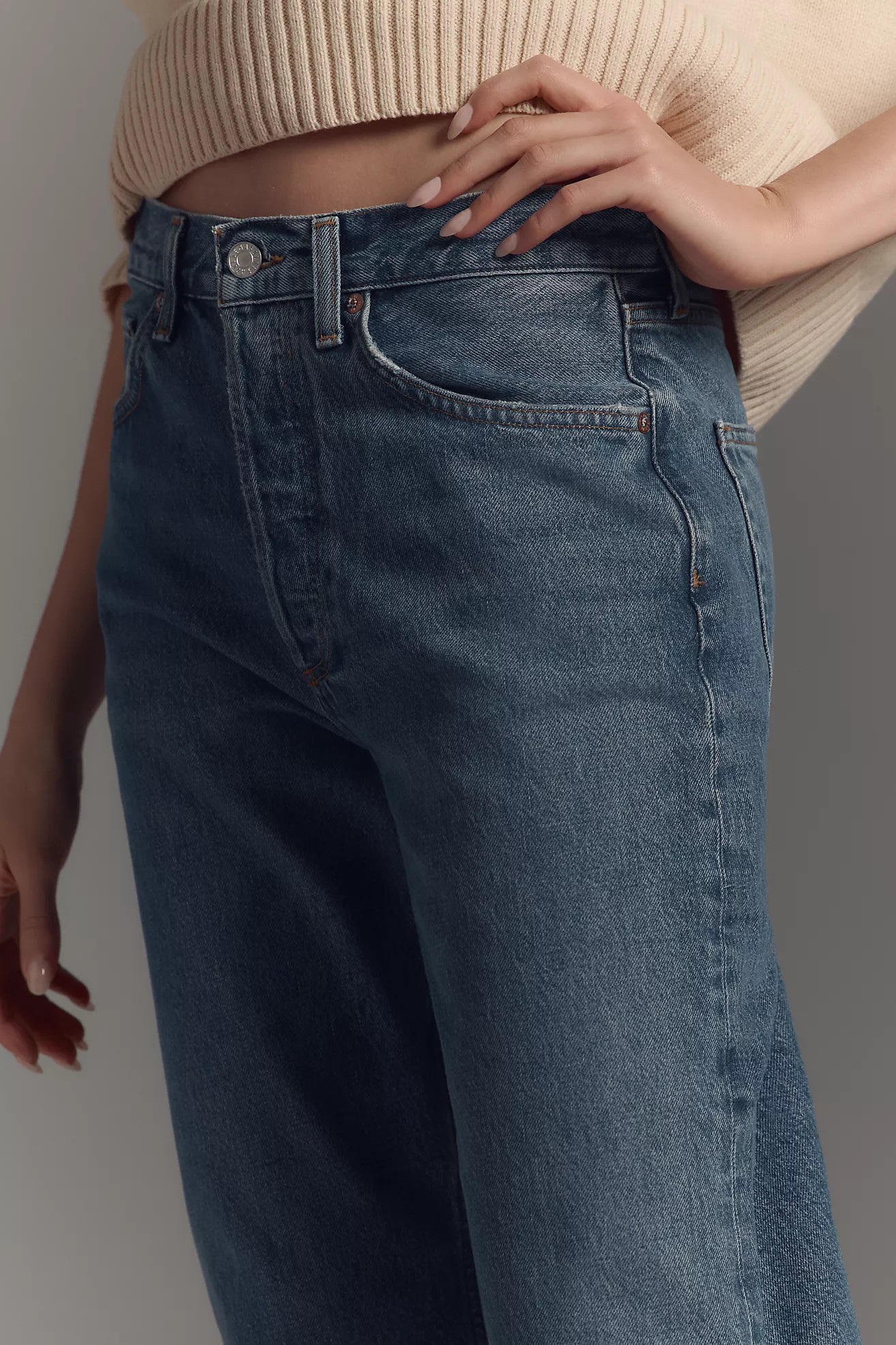 AGOLDE Kelly High-Rise Straight-Leg Jeans | Anthropologie (US)