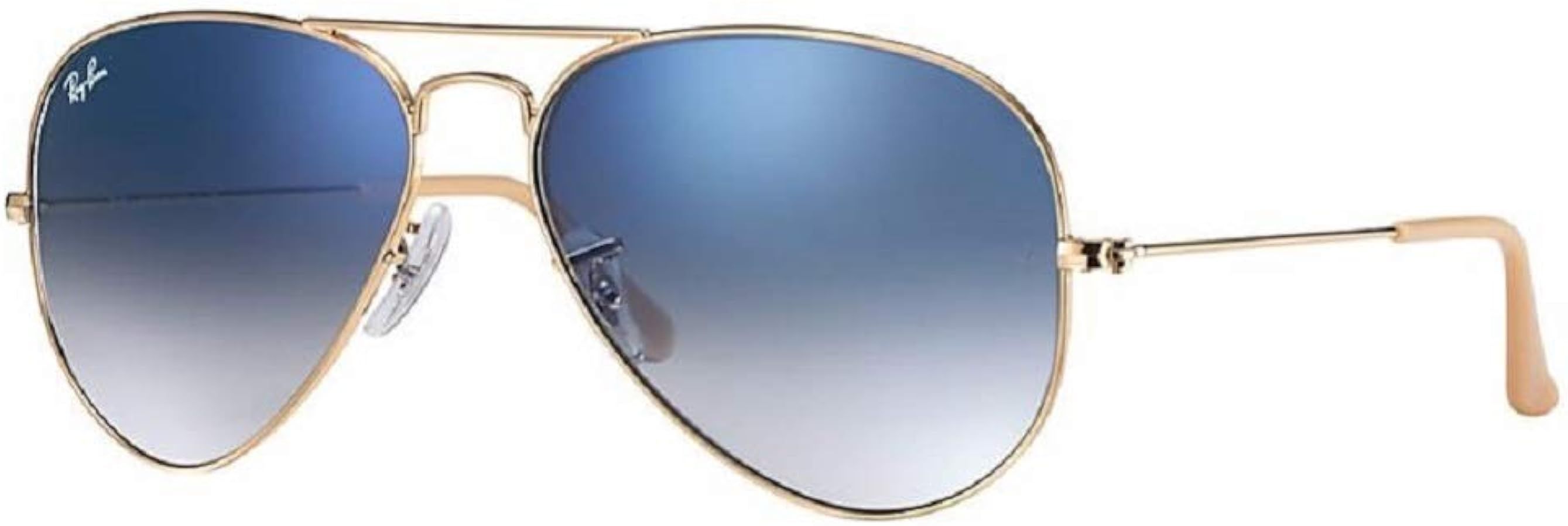 Ray-Ban RB3025 Metal Aviator Sunglasses For Men For Women + BUNDLE with Designer iWear Eyewear Ca... | Amazon (US)