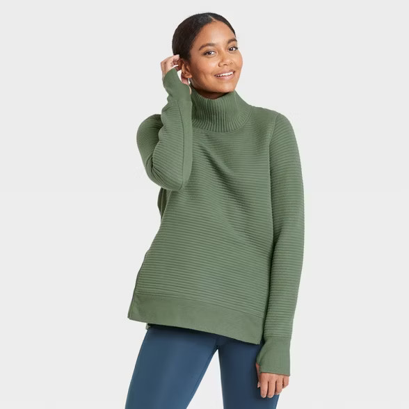 Women's Quilted Pullover Sweatshirt - All in Motion™ | Target