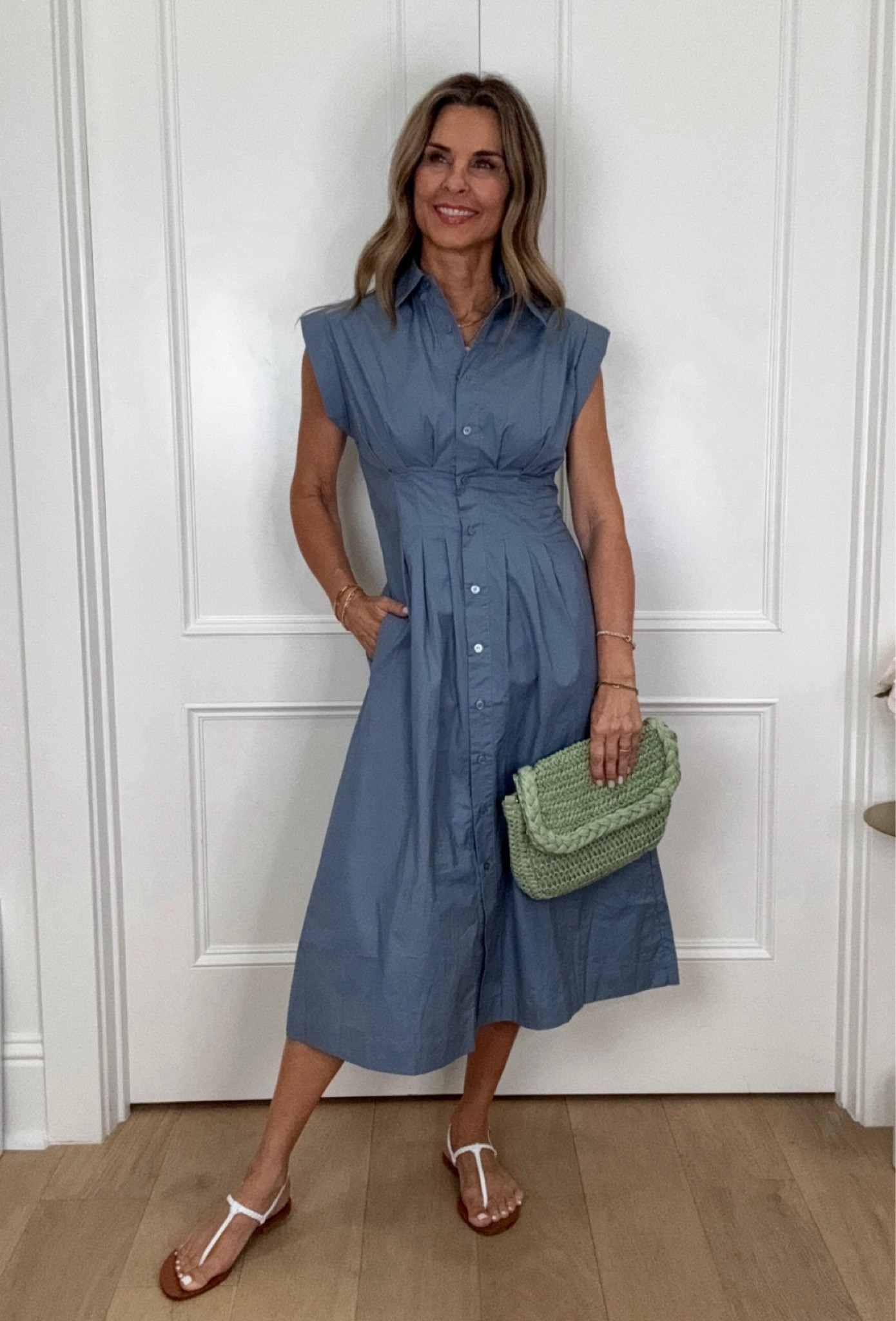 New arrival at Avara the Theresa dress XS
- M.Gemi sandals
- Sage woven bag from Avara

#LTKFindsUnder100 #LTKOver40 #LTKWorkwear