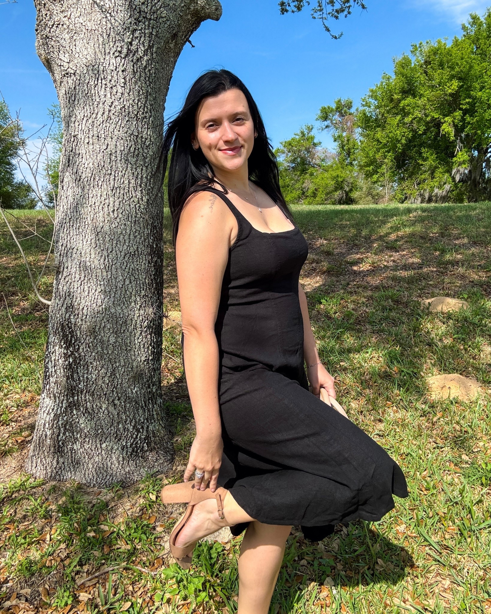 Old navy dress 50% off! Great sale! #oldnavy #springdress 

#LTKPetite #LTKSaleAlert #LTKgrwm