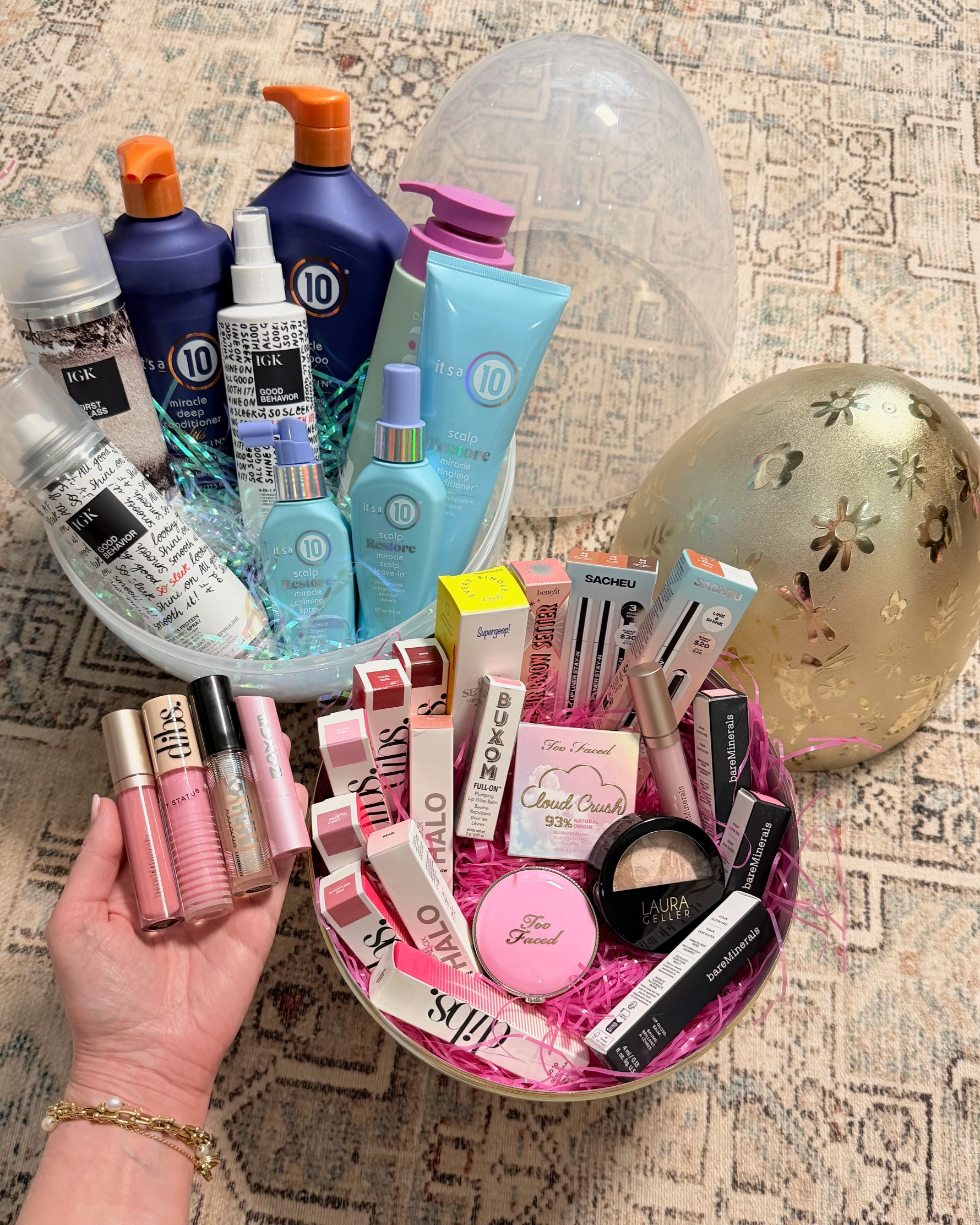 The final stretch of @Ulta 21 Days of Beauty kicks off today with a huge round of 50% off goodies 👇! (#ad) Perfect for filling Easter Baskets! TONS of lippies from dibs (a personal fave - I’ve never seen it this low!), Sacheu Peel Off Liners (my teen swears by them), Smashbox Halo (pretty new), Buxom (awesome plumping) + Bare Minerals! Today-only scores include Too Faced Cloud Crush Blush (so good), Benefit 24-hr Brow Setter, IGK Good Behavior + First Class, Luna Daily Everywhere Wash + Supergoop Mineral (Re)Setting powder! Lippies + It’s a 10 are available all week, but they’ll sell out! 

#ulta #ultabeauty
 

 #LTKselfcare #LTKSaleAlert #LTKBeauty