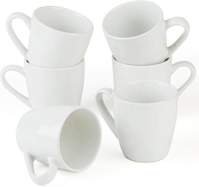 famiware Mars 6 Pieces Coffee Mug, 12 oz Tea Mug, Catering Mugs with Handle for Coffee, Tea, Coco... | Amazon (US)