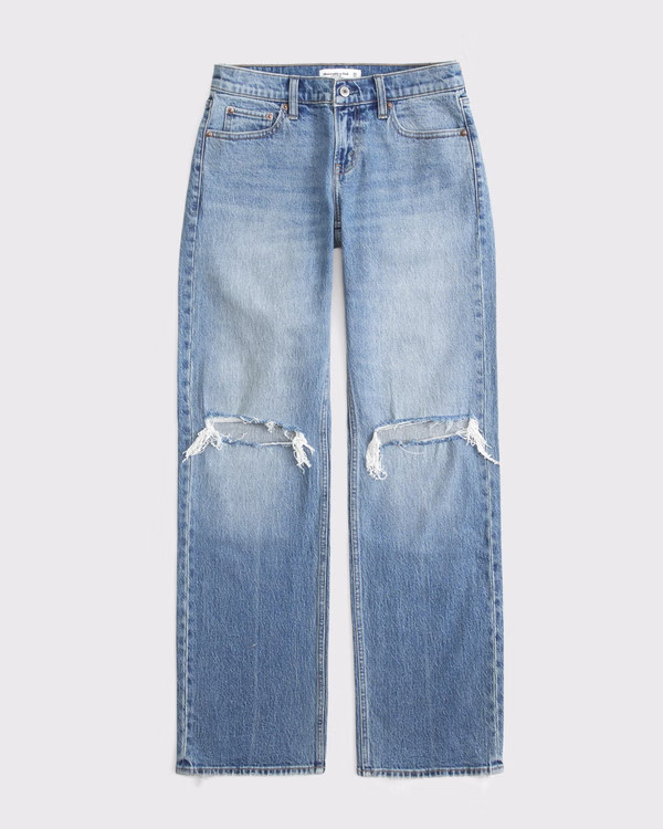 Curve Love Low Rise 90s Relaxed Jean | Abercrombie & Fitch (US)