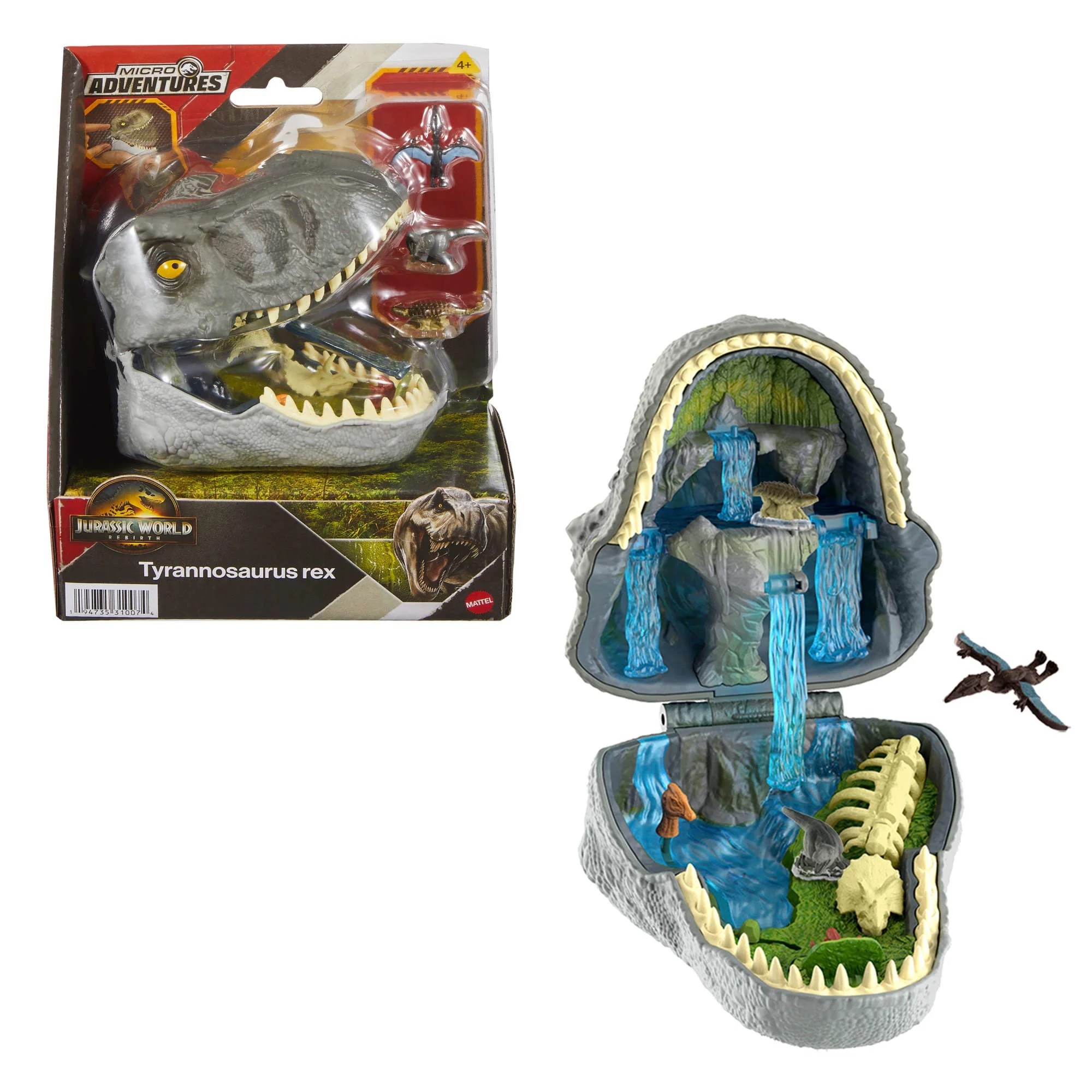 Jurassic World Rebirth Micro Adventure Playset Tyrannosaurus Rex Head, Interactive Features & Fig... | Walmart (US)