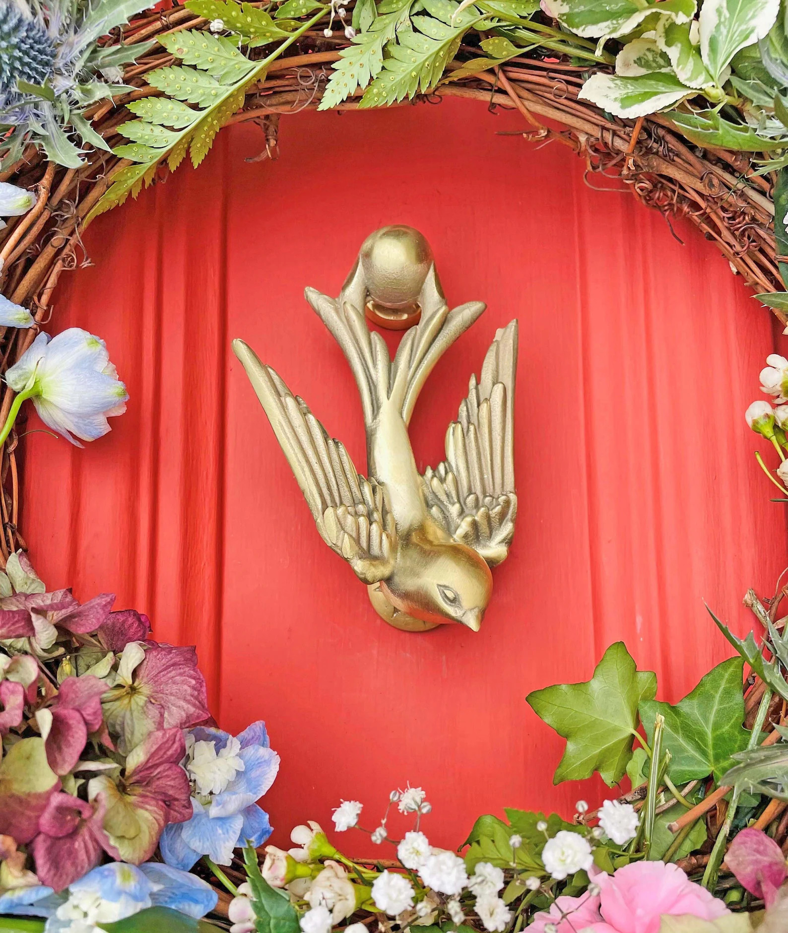 Swallow Door Knocker | One of a Kind Front Door Knocker | 5 Colour Finishes | Recycled Brass | Fr... | Etsy (US)