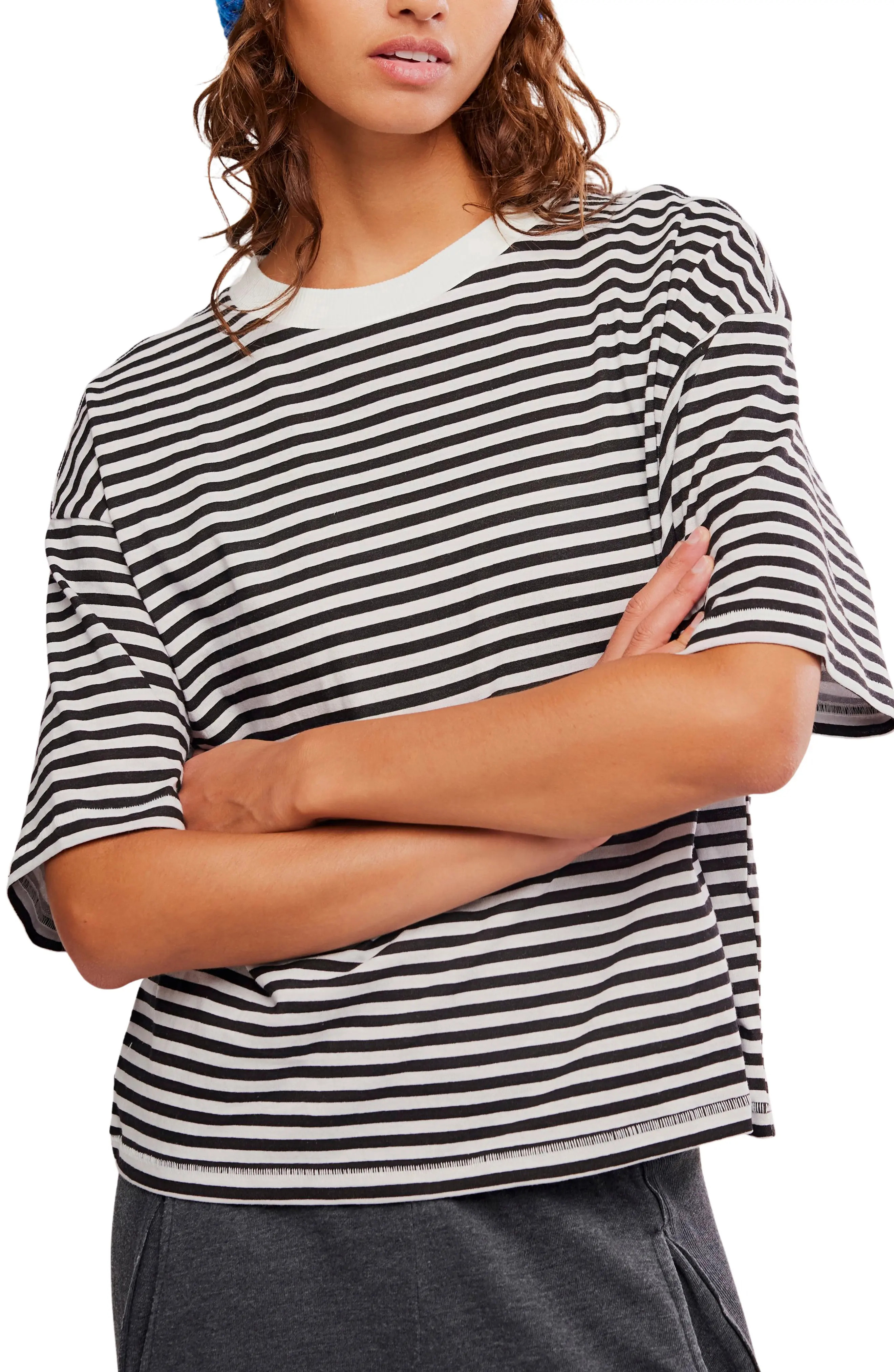 FP Movement Stripe Relaxed Fit Cotton T-Shirt (Women) | Nordstrom | Nordstrom