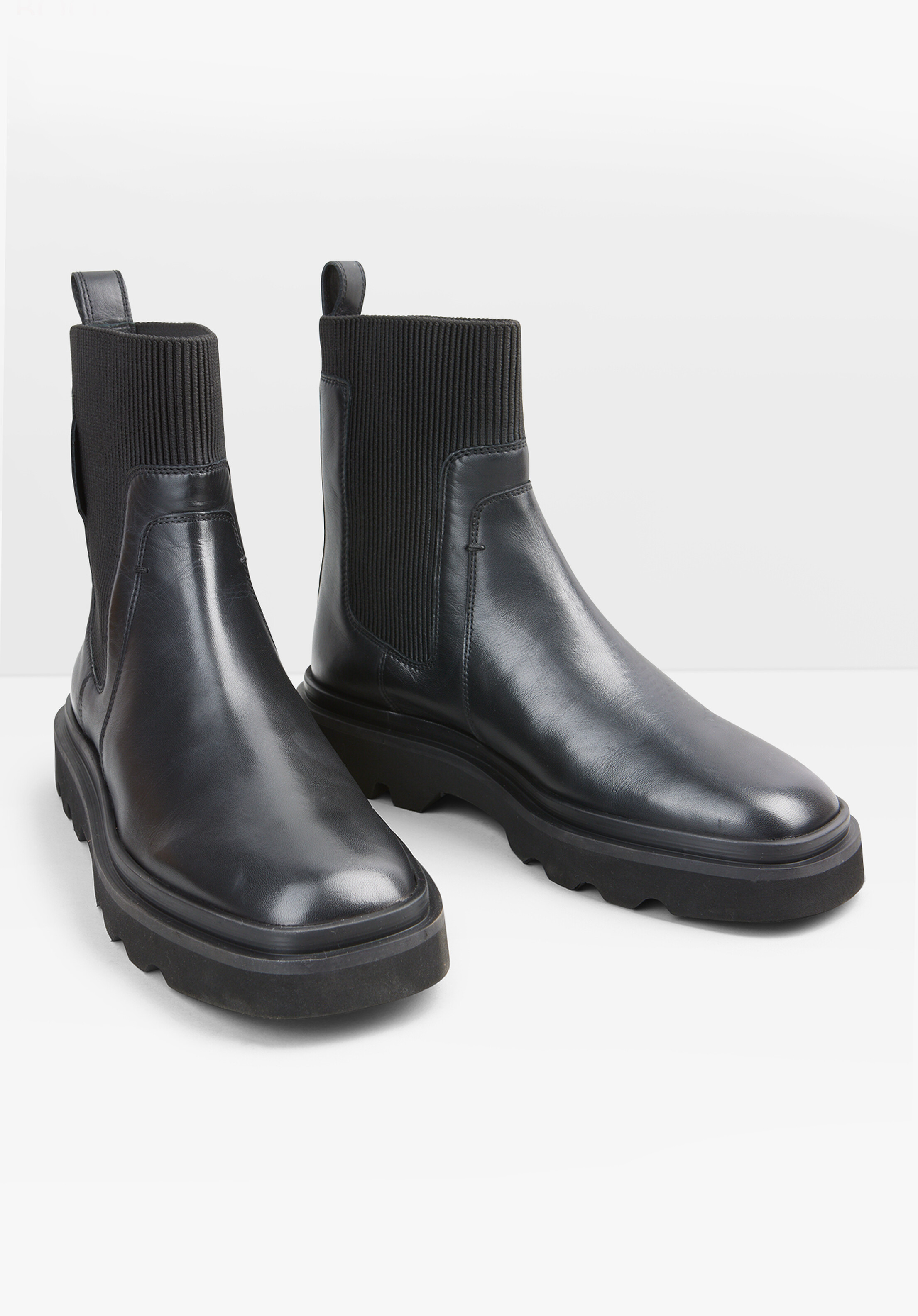 Pacey Leather Chunky Chelsea Boots | Hush UK