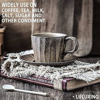 Ceramic Small Coffee Spoon Retro Small Porcelain Spoon Mini Teaspoons For Coffee Sugar Dessert Cu... | Amazon (US)