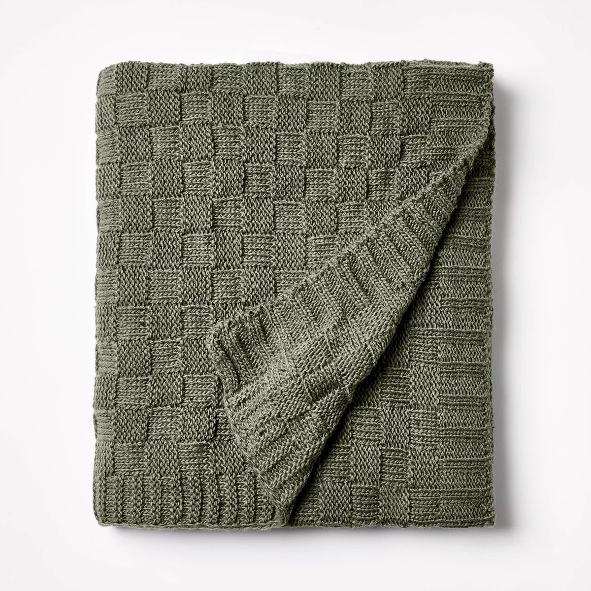 Checkered Knit with Neps Throw Blanket - Threshold™ designed with Studio McGee | Target