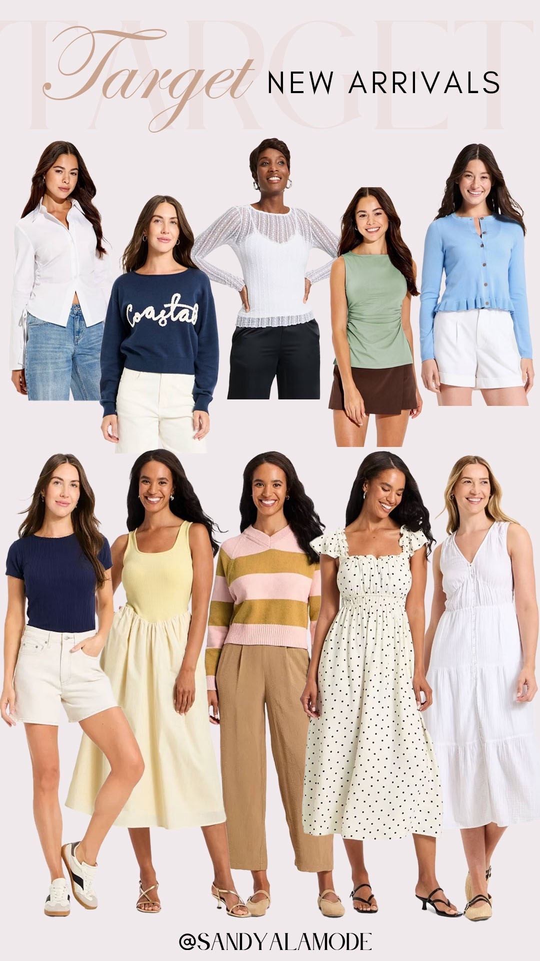 Target new arrivals. Target fashion. Target neutral fashion finds. Target spring fashion. Target spring sweater. Target lace long sleeve top. Target blue ruffle cardigan. Target striped sweater. Target spring dress. Target white button down top  

#LTKFindsUnder50 #LTKFindsUnder100 #LTKSeasonal