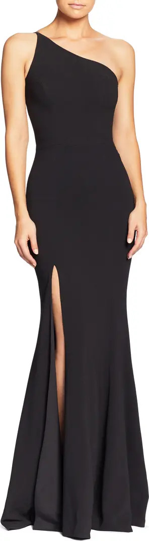 Amy One-Shoulder Crepe Gown | Nordstrom