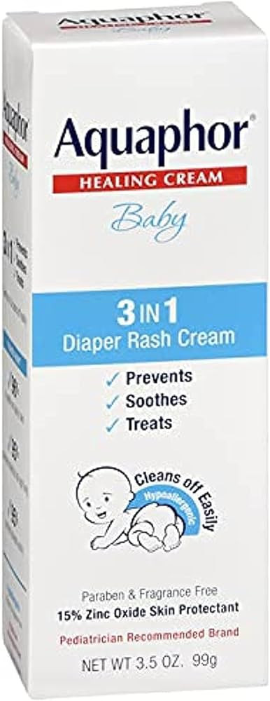 Aquaphor Diaper Rsh Crm H Size 3.5z Aquaphor Diaper Rash Cream Healing 3.5z | Amazon (US)